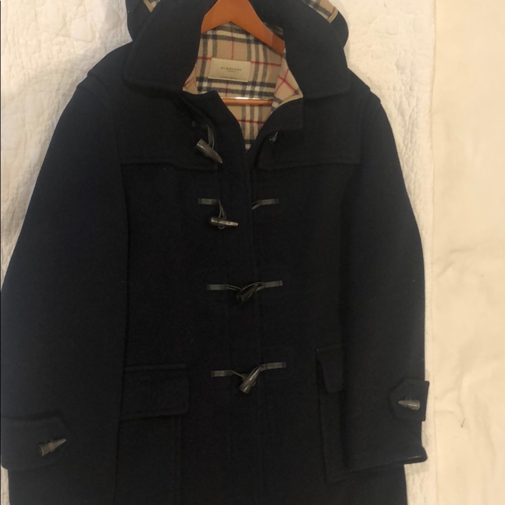 Burberry Men’s Pea Coat Size 54 Navy